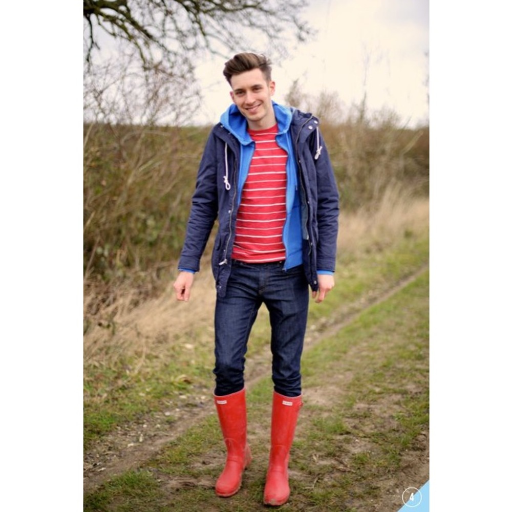 Hunter Red Boots Mens Sz 8/9 Men's